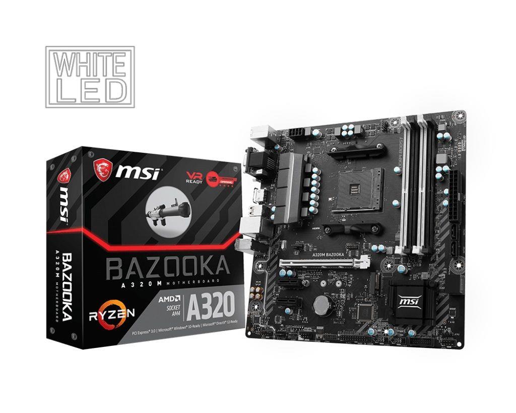 Msi a320m bazooka какие процессоры поддерживает