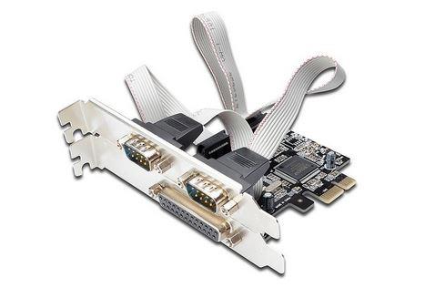  - Incom Group
 Kontroler COM+LPT DIGITUS PCIe, 2x RS-232/COM, 1x Parallel/LPT, Low Profile, Chipset AX99100 4016032317760