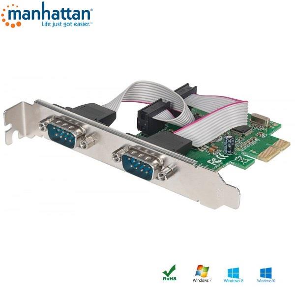  - Incom Group
 0766623152082 Kontroler COM Manhattan PCIe 2x RS-232/COM ICC