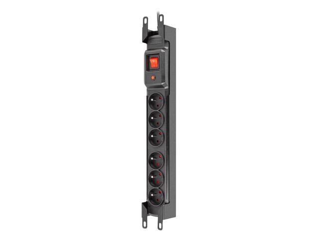 Listwa zasilająca Armac Rack 19" M6 3m 6 gniazd IEC czarna  - Incom Group
 5904722197435