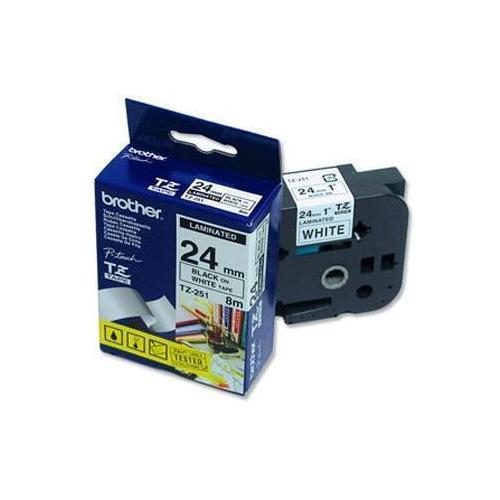  - Incom Group
 4977766685412 Tasiemka Brother TZe-251 24mm Black/white