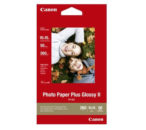 Papier Canon PP201 Photo Glossy 260g, 10x15cm, 50ark 4960999484198  - Incom Group
