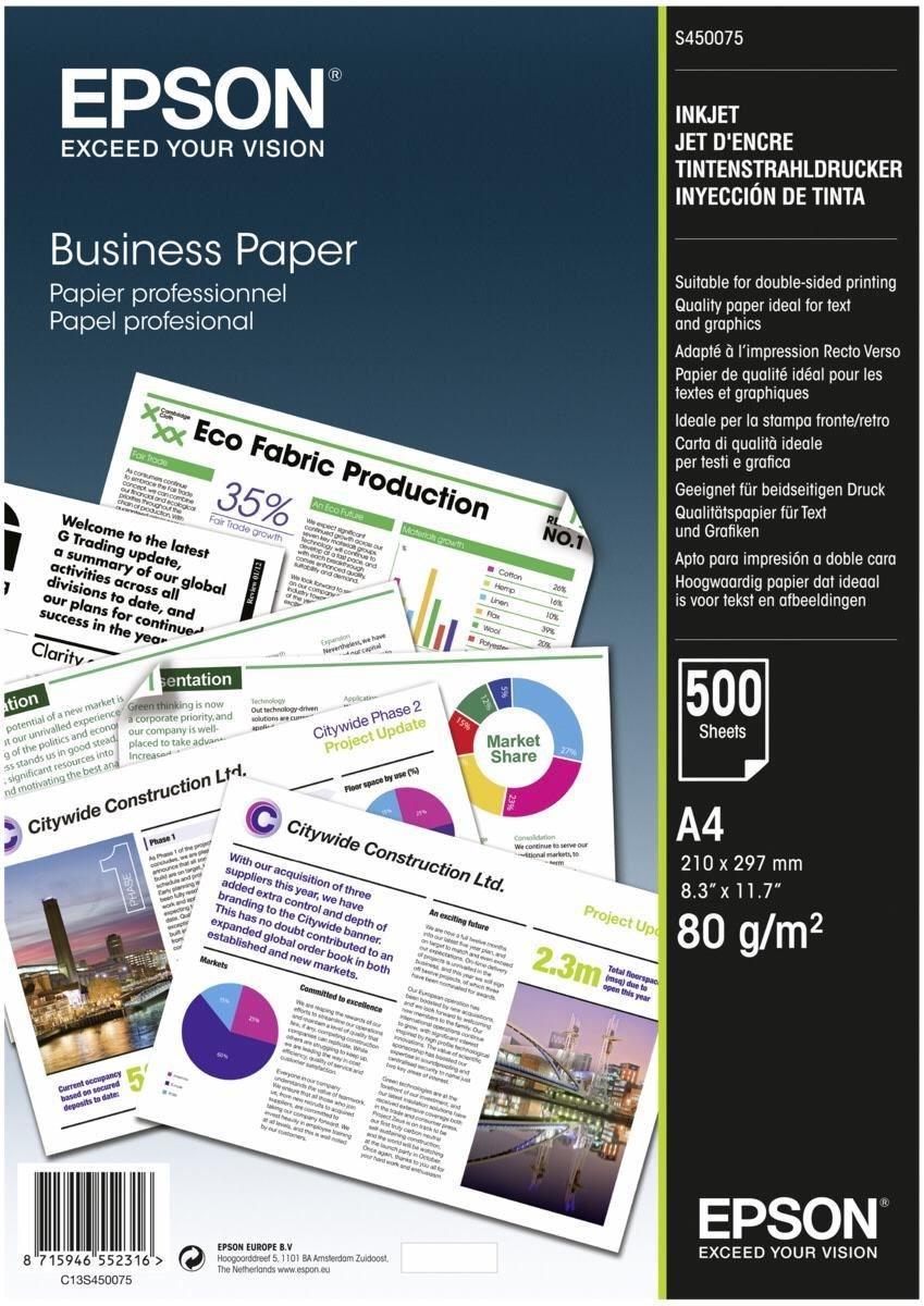 Papier biurowy Epson Business A4, karton 5xryza (2500 arkuszy) 8715946552385  - Incom Group
