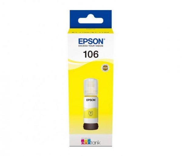 Tusz Epson 106 EcoTank Yellow 70ml (C13T00R440)  - Incom Group
 8715946643335