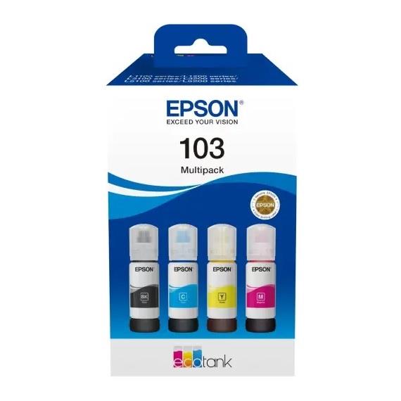 8715946701271  - Incom Group
 Tusz EPSON 103 EcoTank Multipack 4 kolory (4x65 ml)