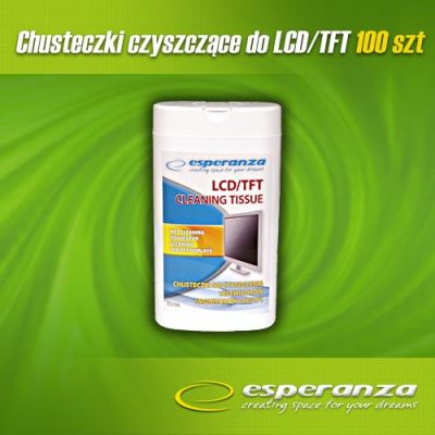  - Incom Group
 5905784766829 Chusteczki czyszczące Esperanza ES106 do monitorów i ekranów LCD/TFT