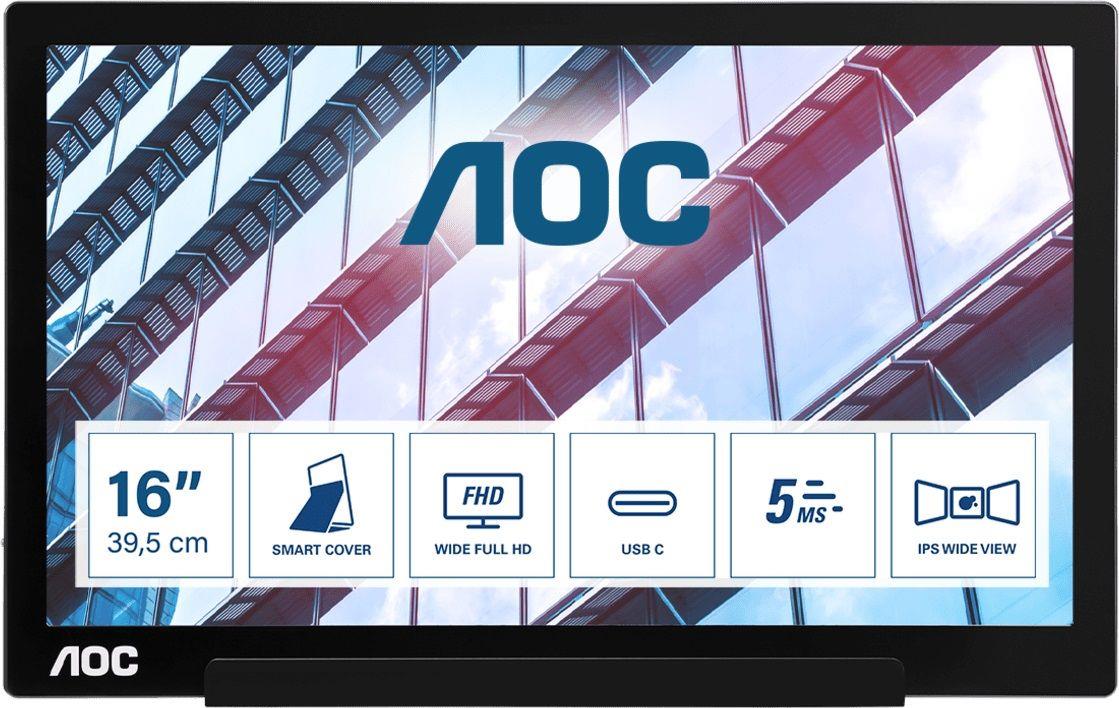 Monitor AOC 15,6" I1601P USB-C  - Incom Group
 4038986139977