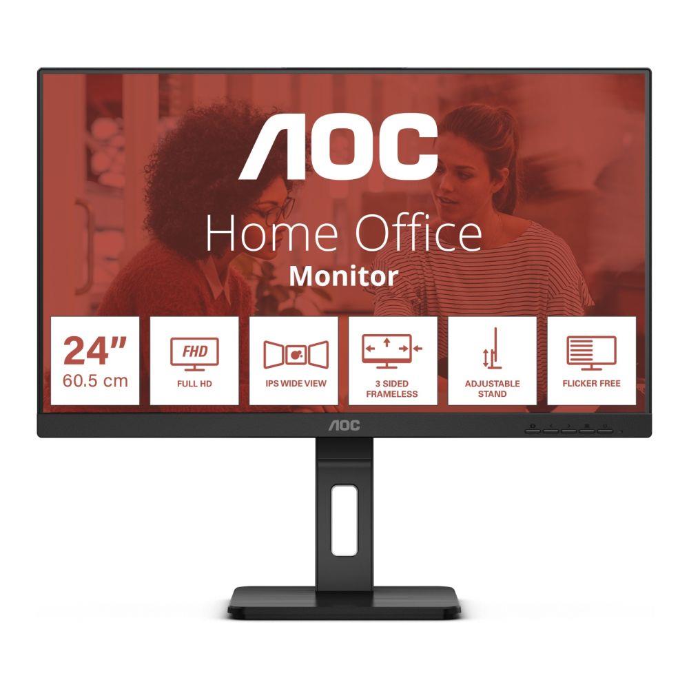 4038986141253 Monitor AOC 24" 24E3QAF HDMI DP VGA 2xUSB 3.0 głośniki 2x2W  - Incom Group
