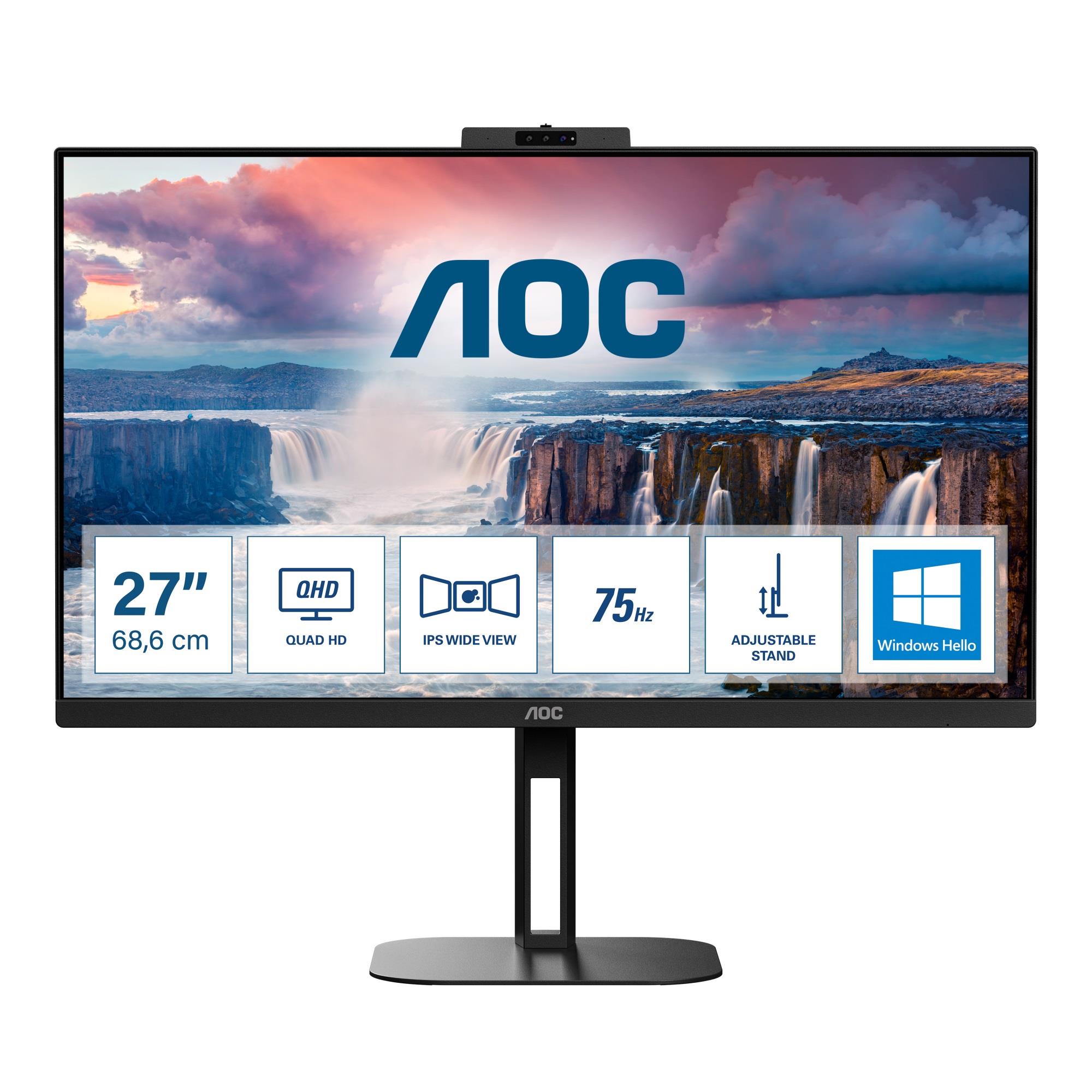 Monitor AOC 27" Q27V5CW/BK HDMI DP USB-C głośniki 5Wx2  - Incom Group
 4038986180269