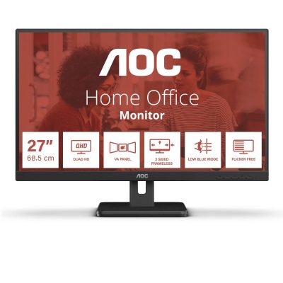 4038986180689 Monitor AOC 27" Q27E3UAM HDMI DP 2xUSB głośniki  - Incom Group
