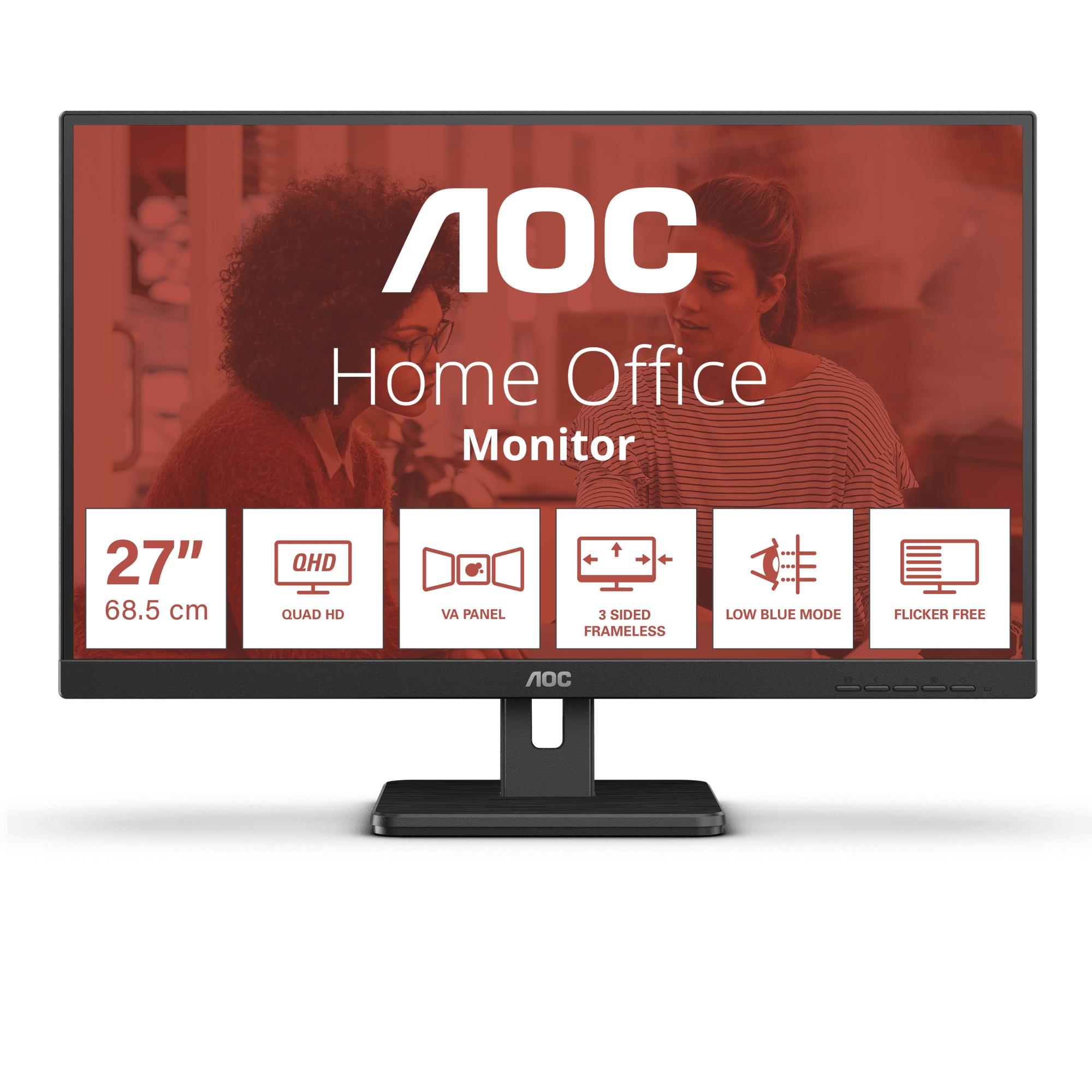 Monitor AOC 27" Q27E3UAM HDMI DP 2xUSB głośniki  - Incom Group
 4038986180689