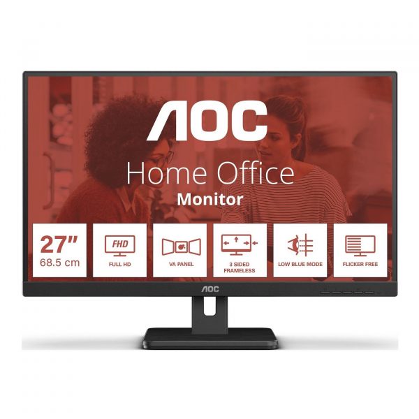 Monitor AOC 27" 27E3UM HDMI DP 2xUSB głośniki 4038986180696  - Incom Group
