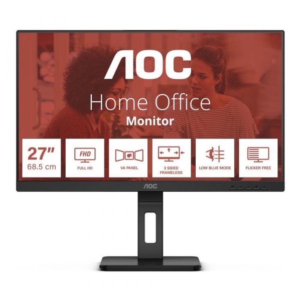 4038986181235  - Incom Group
 Monitor AOC 27" 27E3QAF HDMI DP VGA USB 3.0 głośniki 2x2W