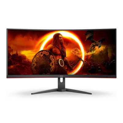 4038986111348 Monitor AOC 34" CU34G2XE/BK HDMI DP  - Incom Group
