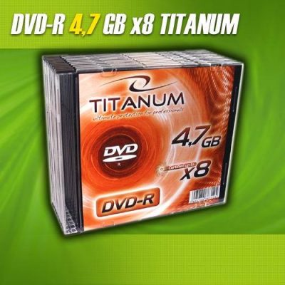 5905784763125 DVD-R Titanum 8x 4,7GB (Slim 1szt) 1073  - Incom Group
