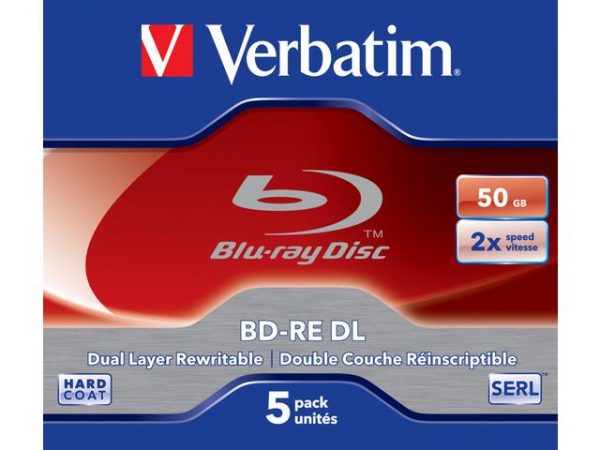 BD-RE DL Verbatim 2x 50GB (Jewel Case 5) Blu-Ray  - Incom Group
 0023942437604