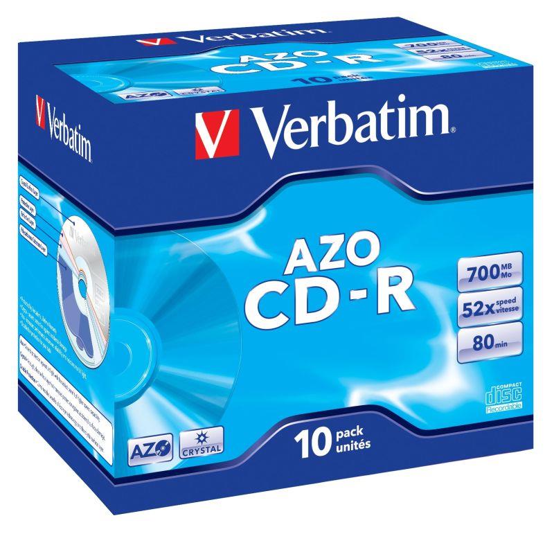  - Incom Group
 CD-R Verbatim 52x 700MB (Jewel Case 10) CRYSTAL 0023942433279