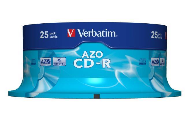 0023942433521 CD-R Verbatim 700MB AZO (Cake 25)  - Incom Group
