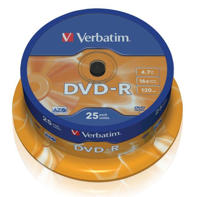  - Incom Group
 DVD-R Verbatim 16x 4.7GB (Cake 25) MATT SILVER 0023942435228