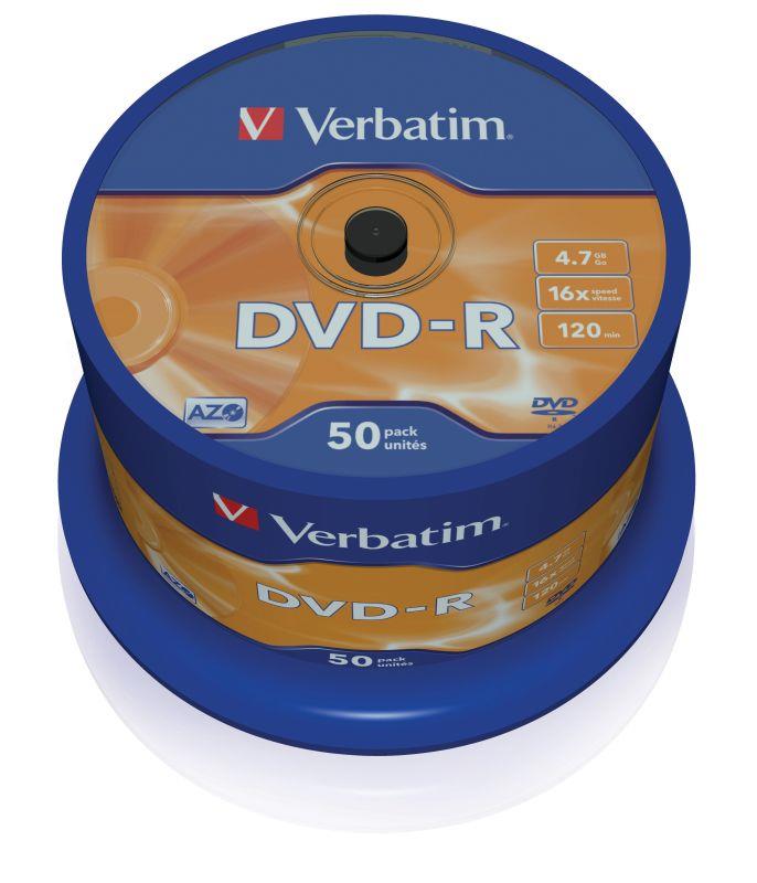 0023942435488  - Incom Group
 DVD-R Verbatim 16x 4.7GB (Cake 50) MATT SILVER