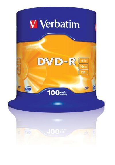  - Incom Group
 0023942435495 DVD-R Verbatim 16x 4.7GB (Cake 100) MATT SILVER