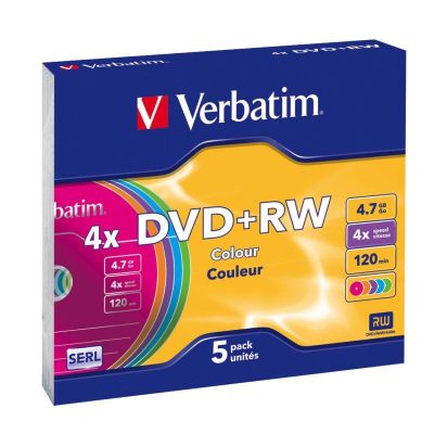  - Incom Group
 0023942432975 DVD+RW Verbatim 4x 4.7GB (Slim 5) COLOUR