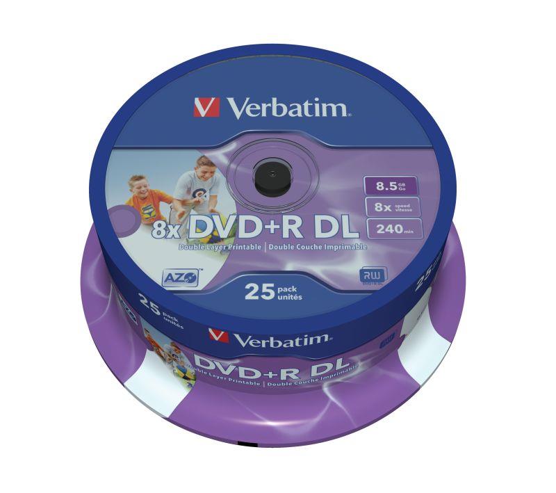 0023942436676  - Incom Group
 DVD+R DL Verbatim 8x 8.5GB (Cake 25) PRINTABLE