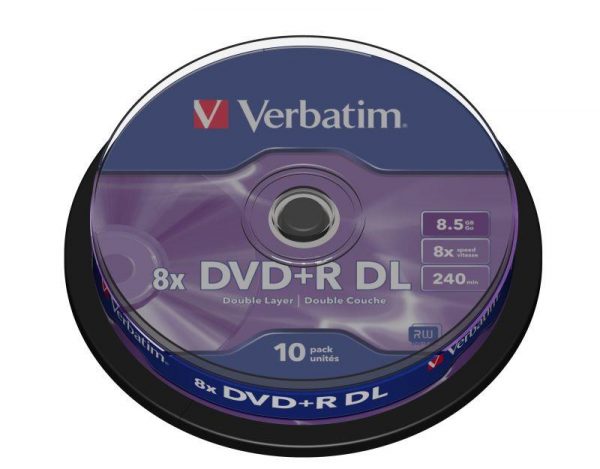  - Incom Group
 0023942436669 DVD+R DL Verbatim 8x 8,5GB Matt Silver (Cake 10)