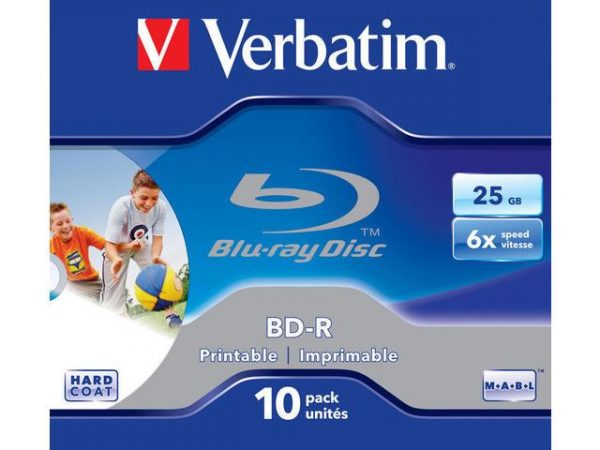 023942437130 BD-R Verbatim 25GB X6 Printable (10 jewel case)  - Incom Group
