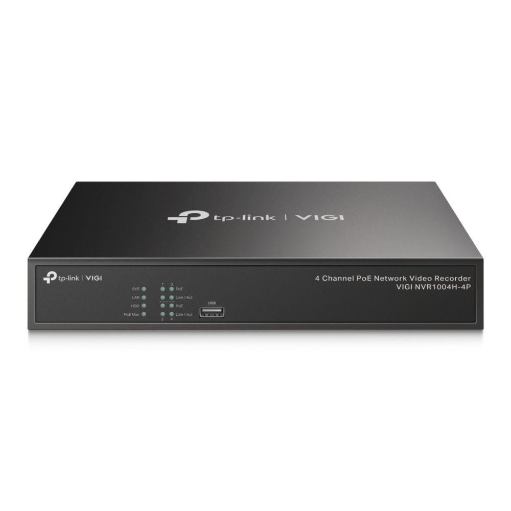 Rejestrator sieciowy TP-Link VIGI NVR1004H-4P 4-kanałowy z zasilaniem PoE+ 4897098688748  - Incom Group
