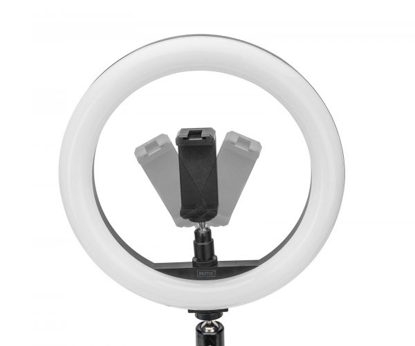  - Incom Group
 4016032485759 Lampa pierścieniowa DIGITUS LED RING 10" wysuwany stojak, uchyt na telefon, pilot, USB 2m