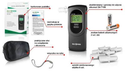  - Incom Group
 Alkomat elektrochemiczny AlcoFind DA7100 5907461311681