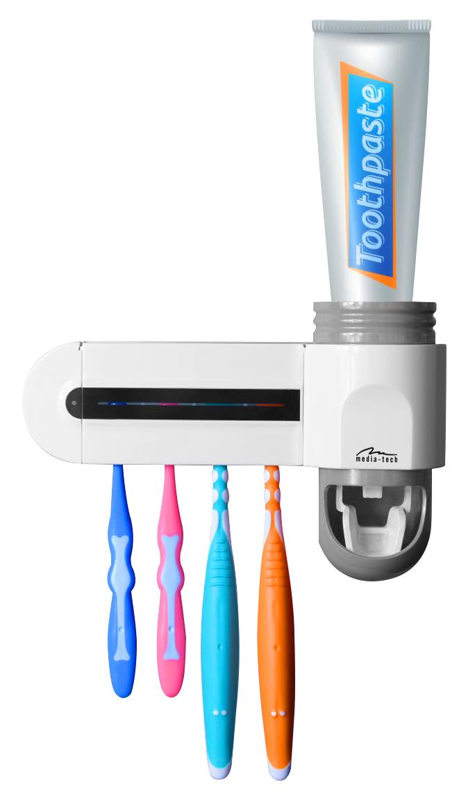  - Incom Group
 Uchwyt sterylizacyjny UV dla 4 szczoteczek do zębów Media-Tech Toothbrush Sterilizer UV MT6508 5906453165080