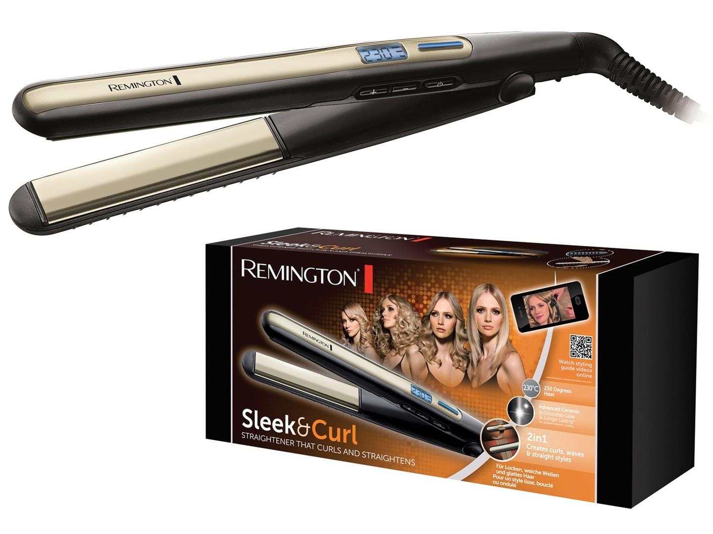 Prostownica do włosów Remington Sleek & Curl S6500 4008496652822  - Incom Group
