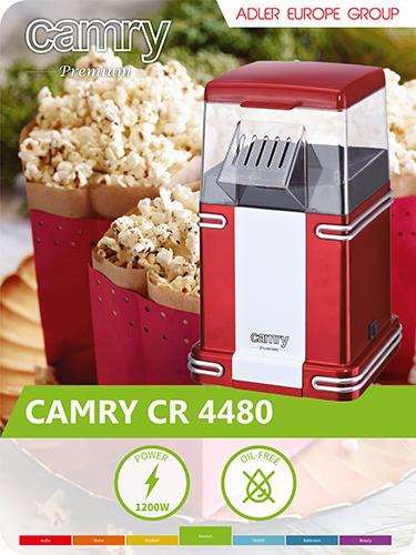 Maszyna do popcornu Camry CR 4480  - Incom Group
 5908256839564