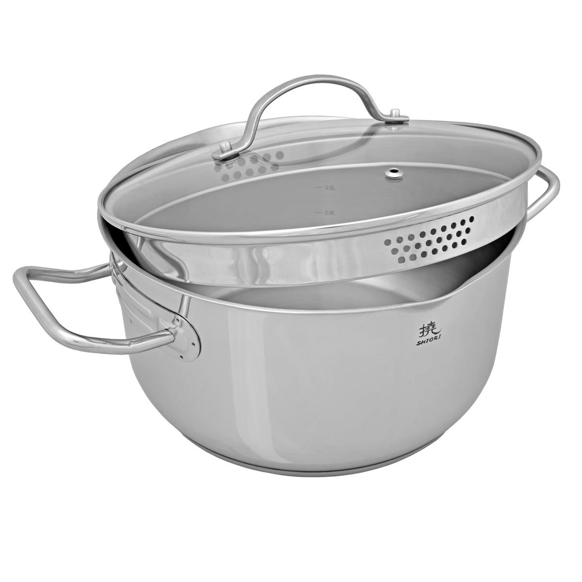 Garnek indukcja 24 cm - Shiori Steel Series Pro 316 5903839939471  - Incom Group
