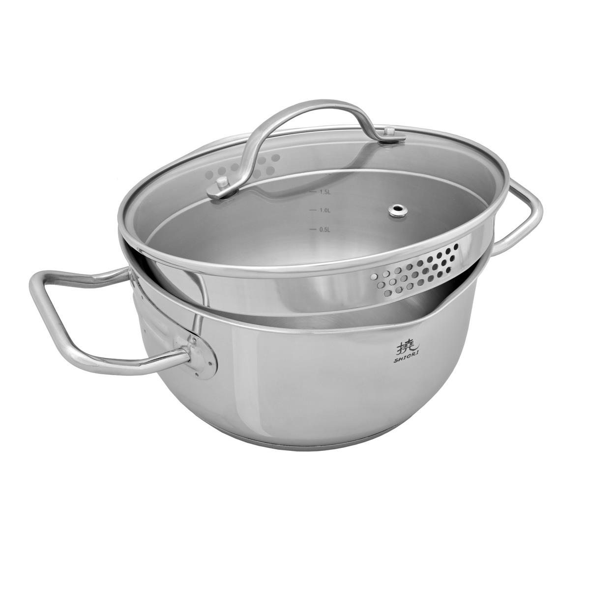 Garnek indukcja 20 cm - Shiori Steel Series Pro 316 5903839939464  - Incom Group
