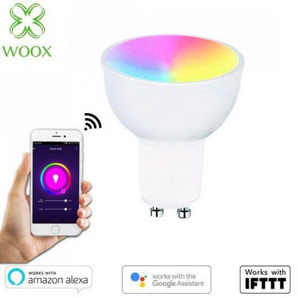 Żarówka Smart Woox LED Wi-Fi Kolorowa RGBW 4,5W GU10 2700K  - Incom Group
 8435350740771