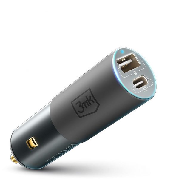 Ładowarka samochodowa 3mk Hyper Car Charger 100W aluminiowa  - Incom Group
 5903108464567