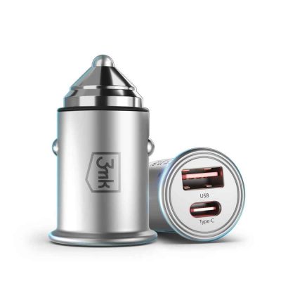  - Incom Group
 Ładowarka samochodowa 3mk Hyper Car Charger 45W aluminiowa 5903108527231