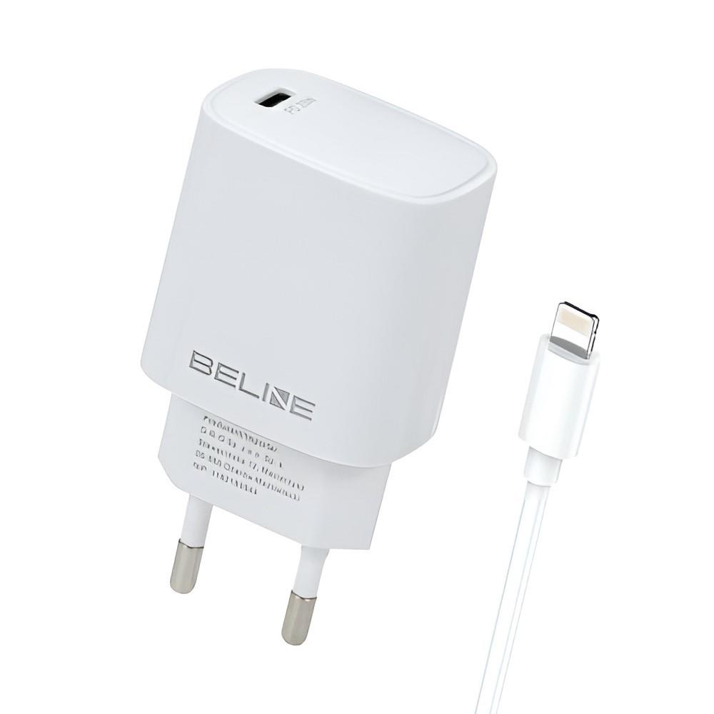  - Incom Group
 5905359813330 Ładowarka sieciowa Beline 20W 1xUSB-C PD 3.0+kabel Lightning - biała