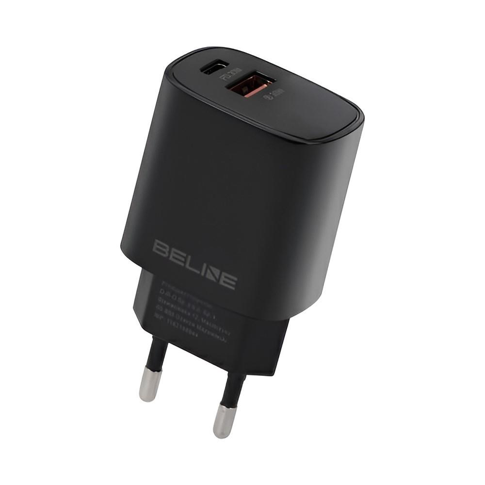 5905359813422  - Incom Group
 Ładowarka sieciowa Beline 30W 1xUSB-C + 1xUSB GaN PD 3.0 QC 3.0 bez kabla - czarna