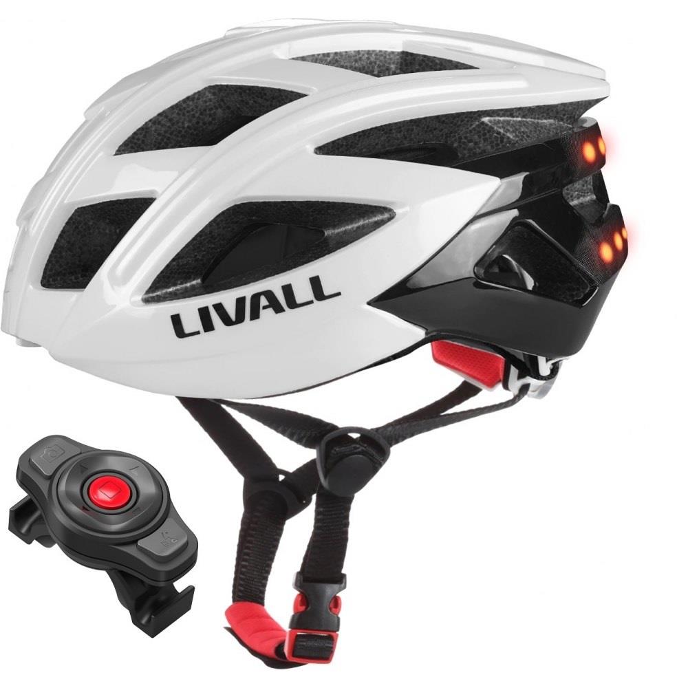 Kask rowerowy szosowy Livall BH60SE Neo BT/LED/SOS 55-61cm biały  - Incom Group
 6970173152957