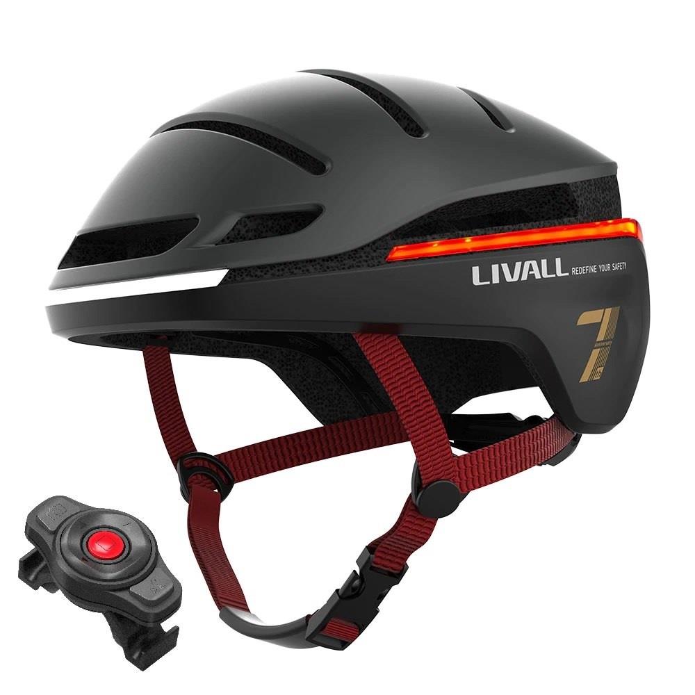 Kask rowerowy miejski Livall EV21 LED/SOS 58-62cm czarny 6970173153138  - Incom Group
