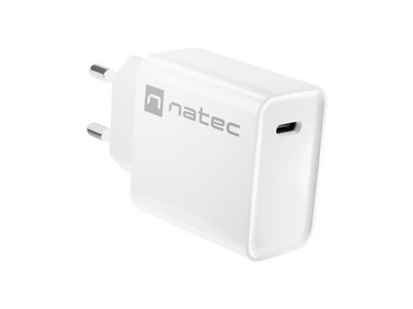 5901969443080  - Incom Group
 Ładowarka sieciowa Natec Ribera 1x USB-C 20W biała