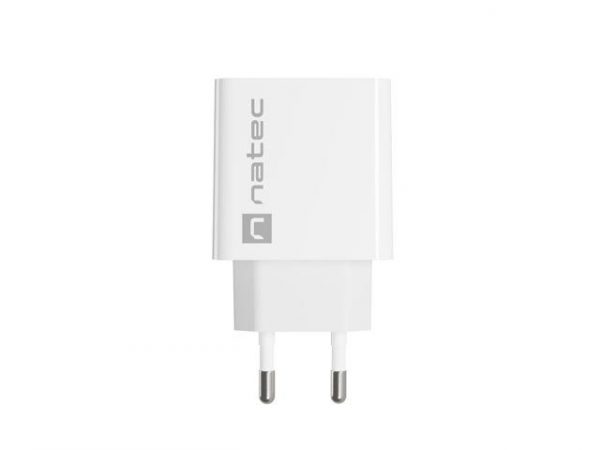 Ładowarka sieciowa Natec Ribera 1x USB-C 20W biała 5901969443080  - Incom Group
