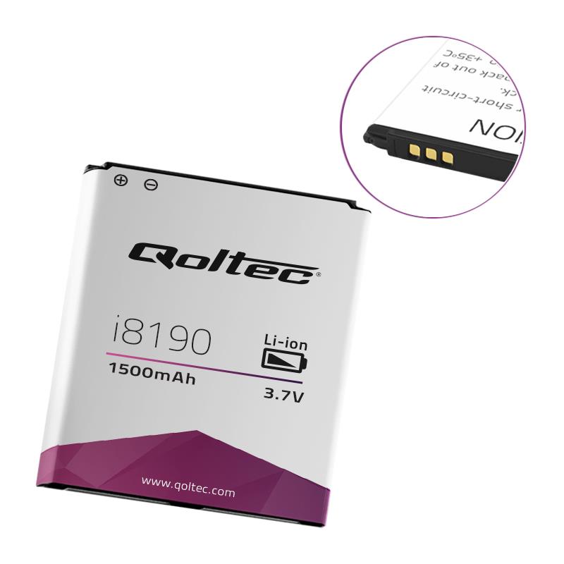 Bateria Qoltec do Samsung S3 mini i8190 I8200, 1500mAh 5901878520490  - Incom Group
