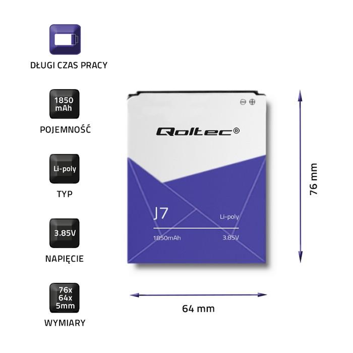 5901878521077 Bateria Qoltec do Samsung Galaxy J7 | 1850mAh  - Incom Group
