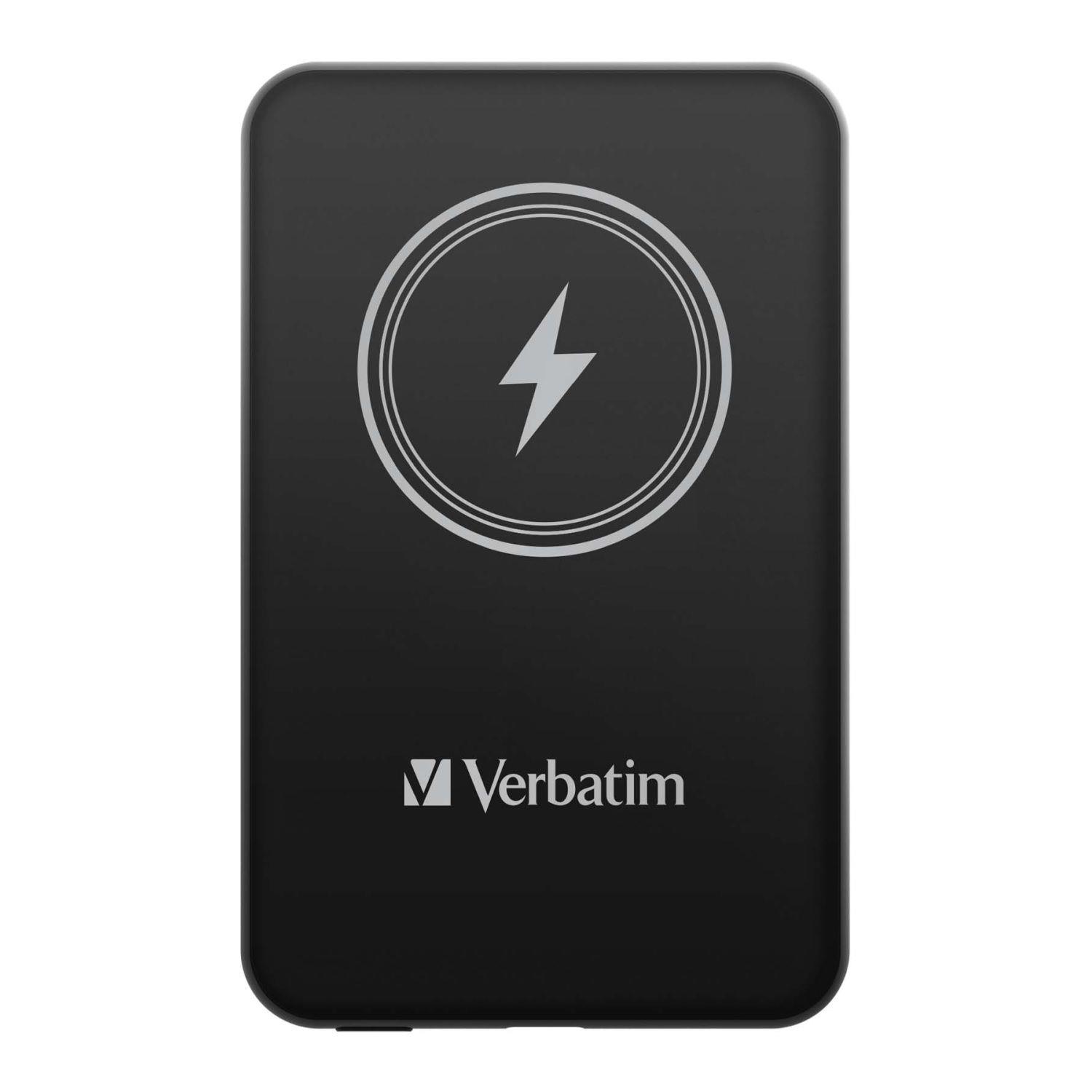  - Incom Group
 0023942322405 Powerbank Verbatim Charge 'n' Go Magnetic Wireless 5000mAh USB-C PD 3.0 Black