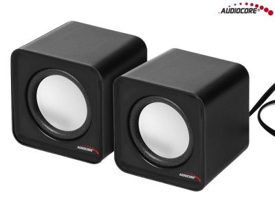 5902211103608 Głośniki Audiocore AC870B komputerowe 6W USB Silver&Black  - Incom Group
